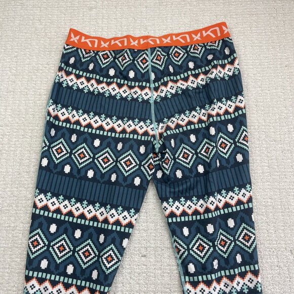 Kari Traa Womens L Base Layer Pants Nordic Color Print Outdoor Ski Sport Hiking - Picture 9 of 11